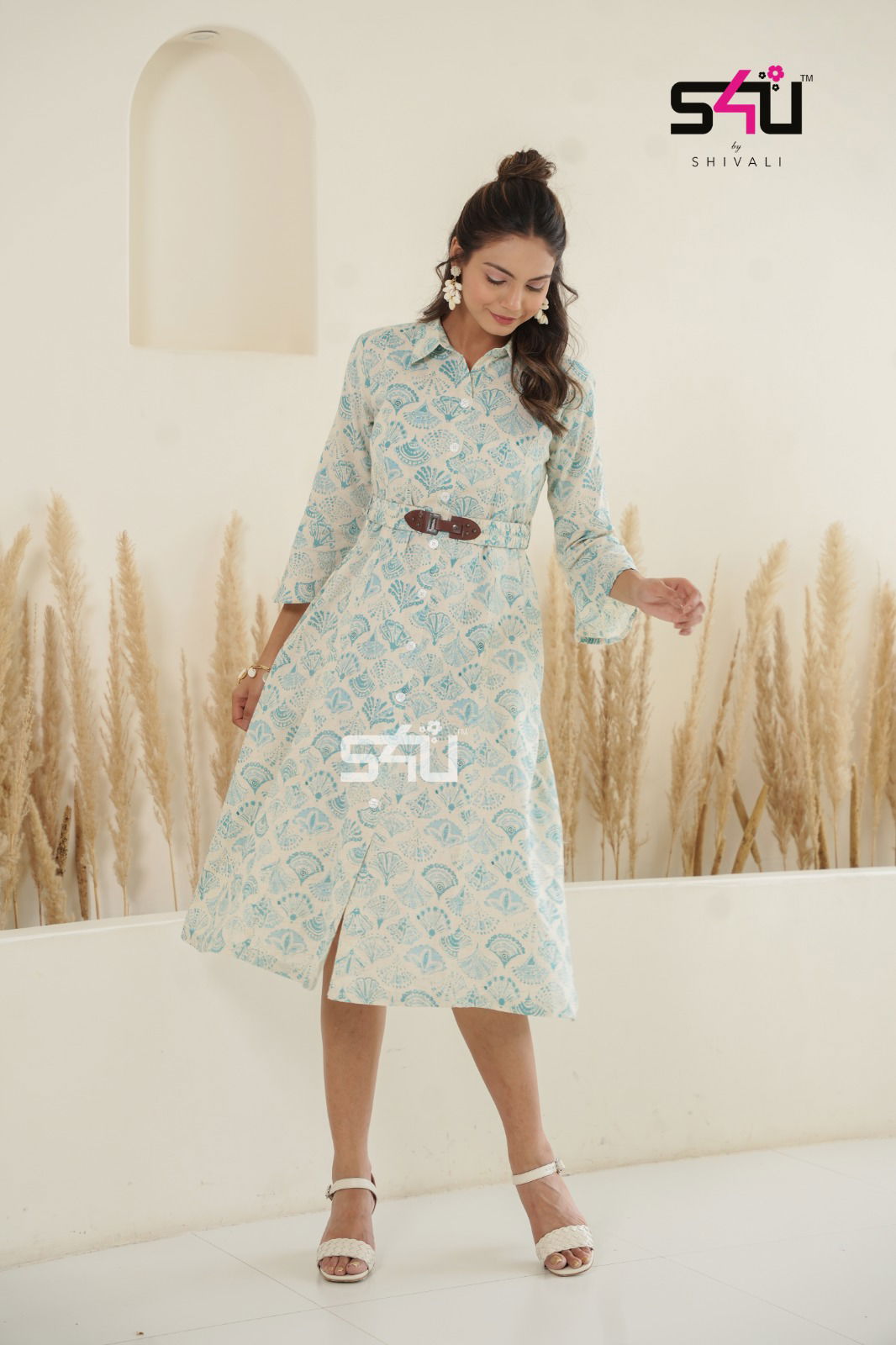 S4U Knot It Up Cotton Party Wear Kurtis Catalog

